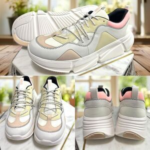 UGG Calle Lace Leather Sneakers shoes size 12 Womens EU 43